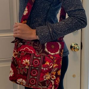 Vera Bradley cross-body tote